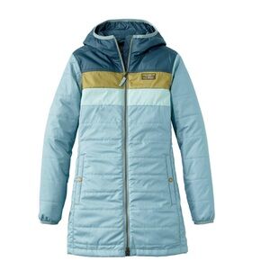 L.L. Bean Women's Blue and Green Puffer Jacket